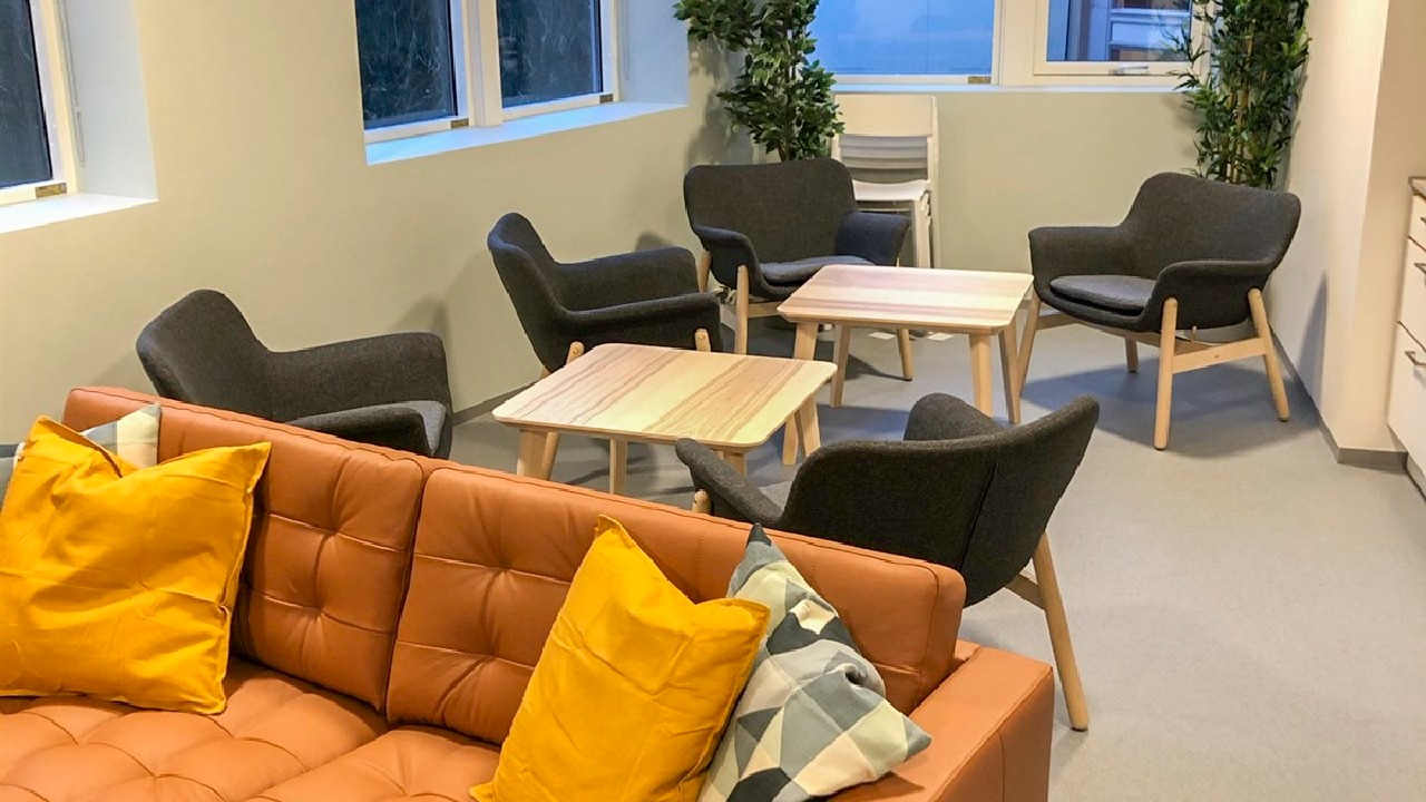 One of two common rooms